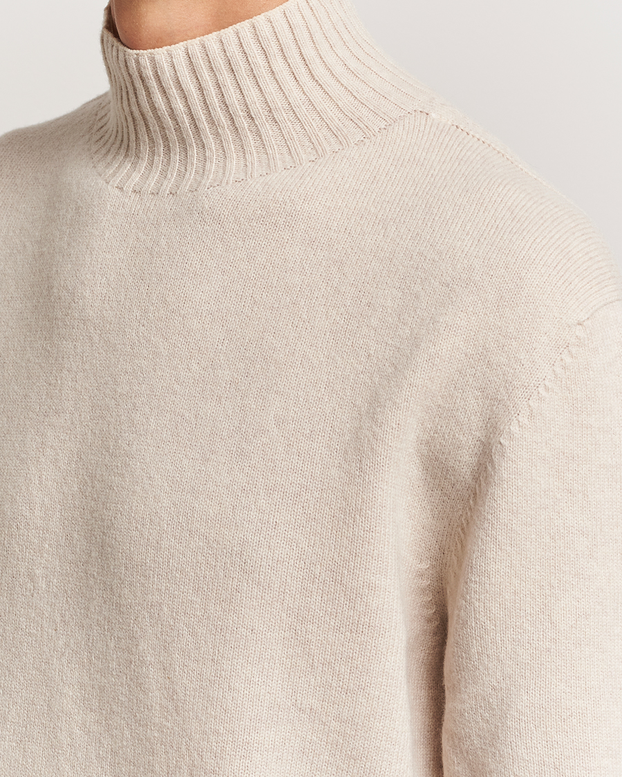 Herre | Trøjer | NN07 | Clark Wool Knitted Polo Ecru