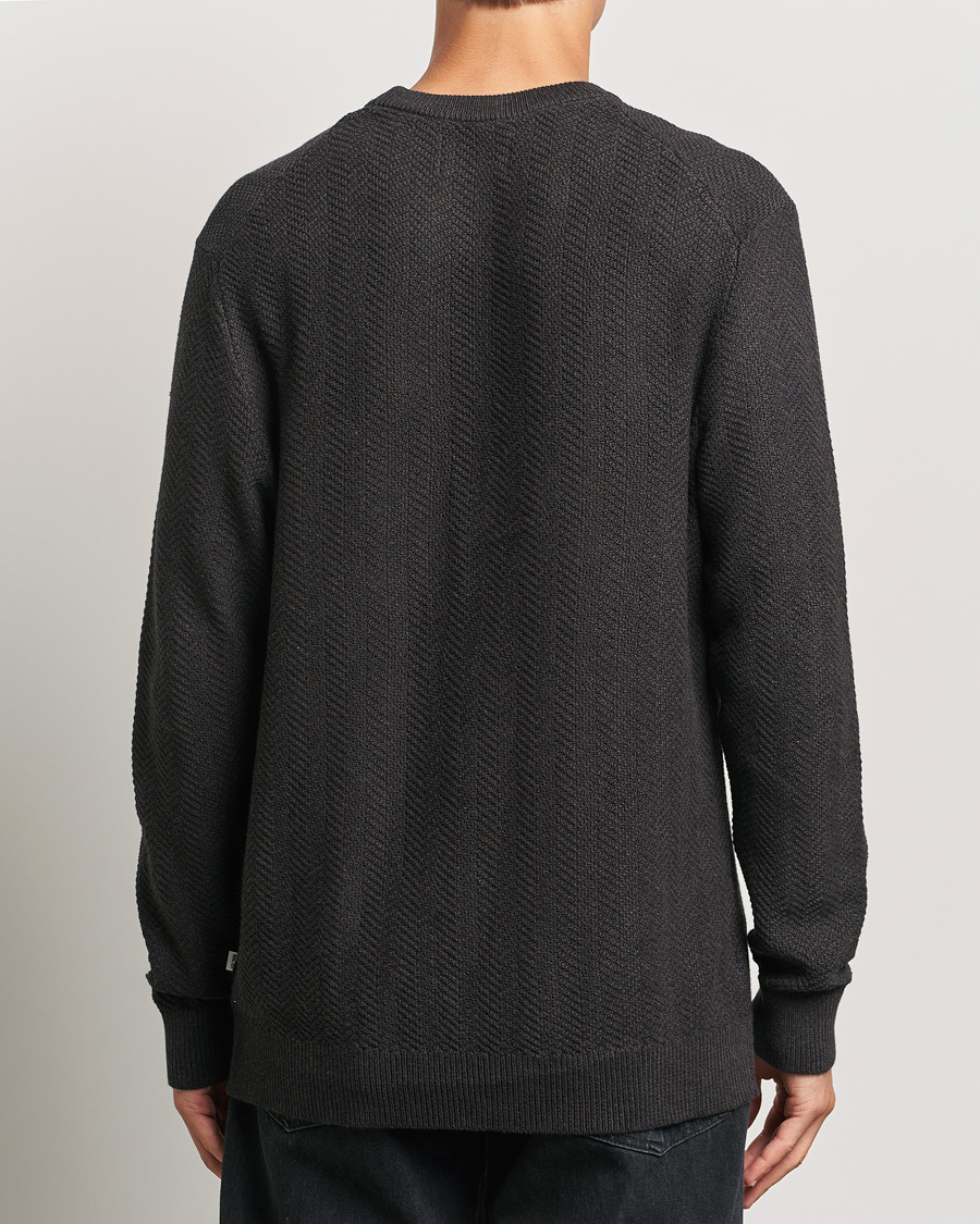 Herre | Trøjer | NN07 | Pete Cotton Knitted Crew Neck Demitase Brown