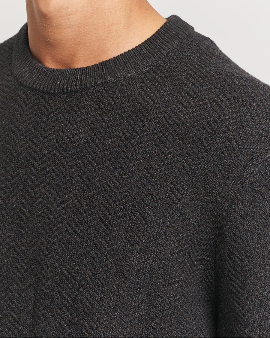 Herre | Trøjer | NN07 | Pete Cotton Knitted Crew Neck Demitase Brown