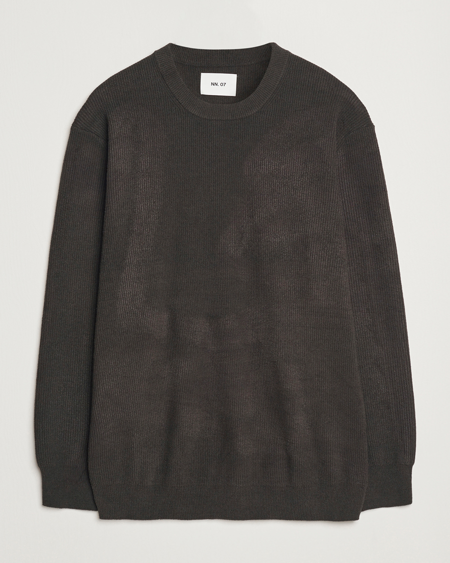 Herre | Trøjer | NN07 | Danny Knitted Sweater Dark Army