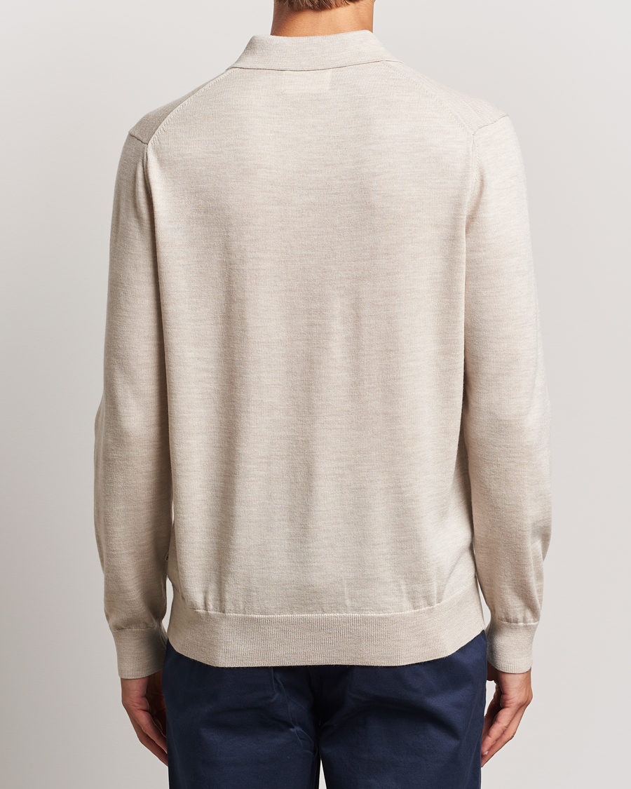 Herre | Trøjer | NN07 | Sergio Half Zip Light Khaki Melange