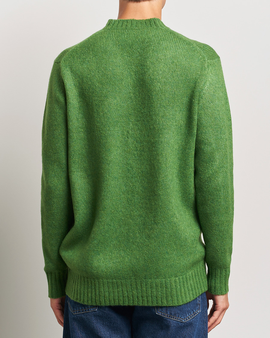 Herre | Trøjer | NN07 | Lee Brushed Wool Crew Neck Kale Green
