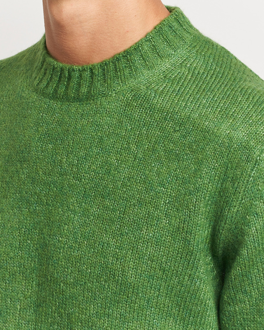 Herre | Trøjer | NN07 | Lee Brushed Wool Crew Neck Kale Green