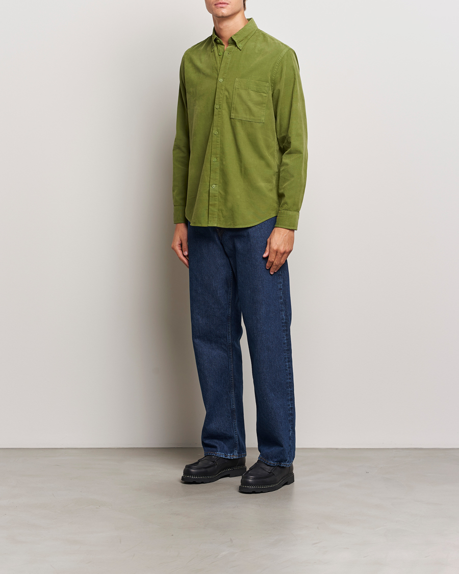 Herre | Skjorter | NN07 | Arne Baby Cord Shirt Cedar Green