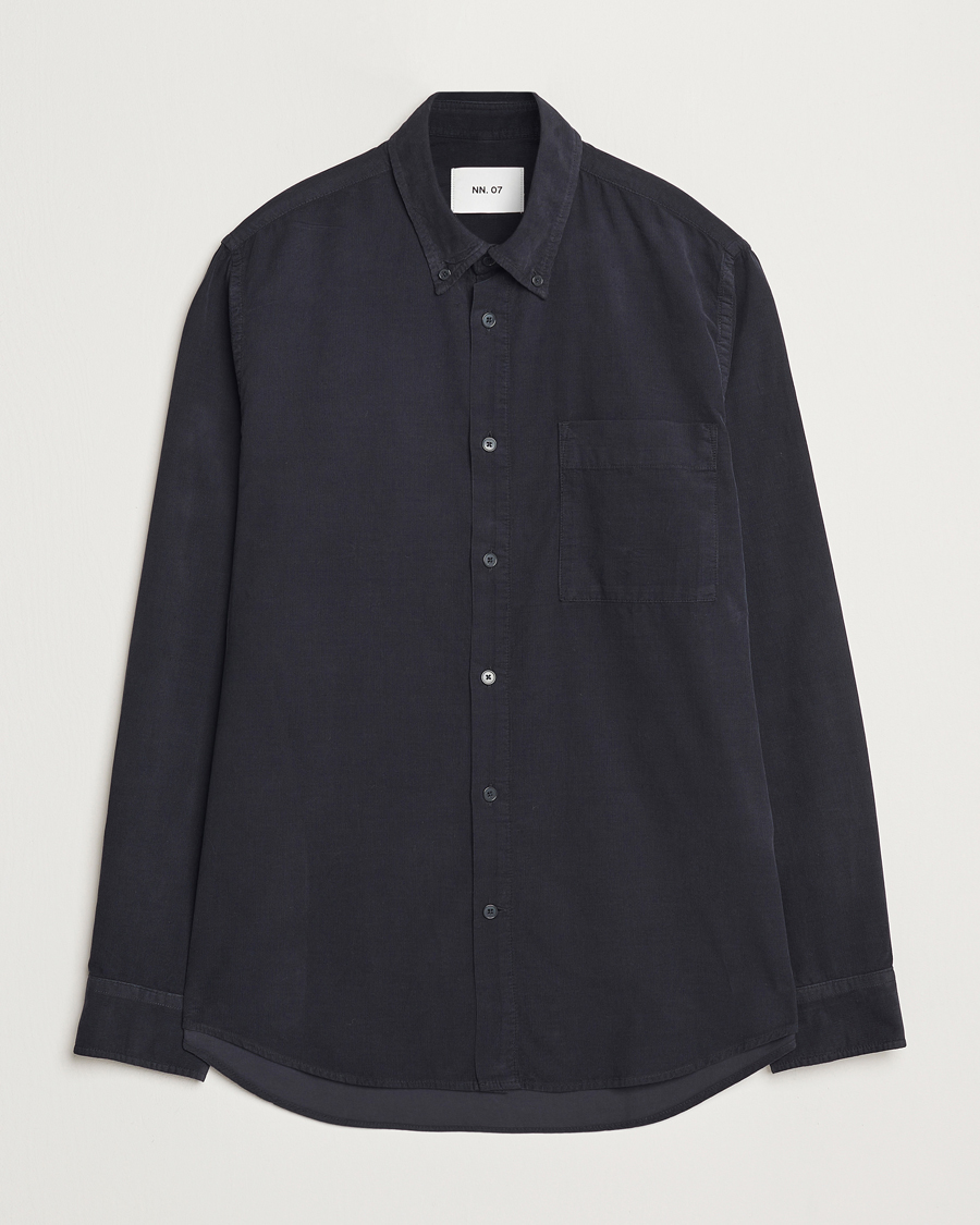 Herre | Skjorter | NN07 | Arne Baby Cord Shirt Black