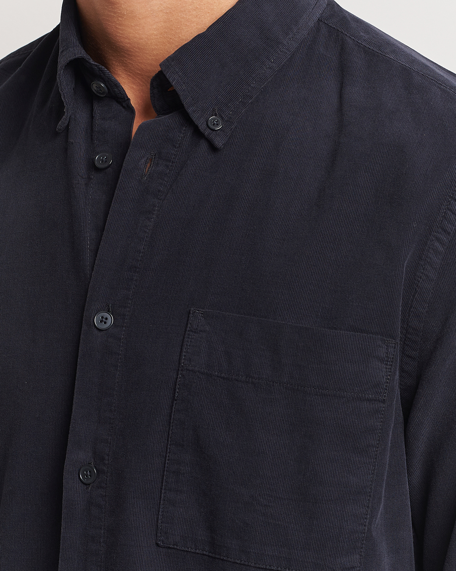 Herre | Skjorter | NN07 | Arne Baby Cord Shirt Black