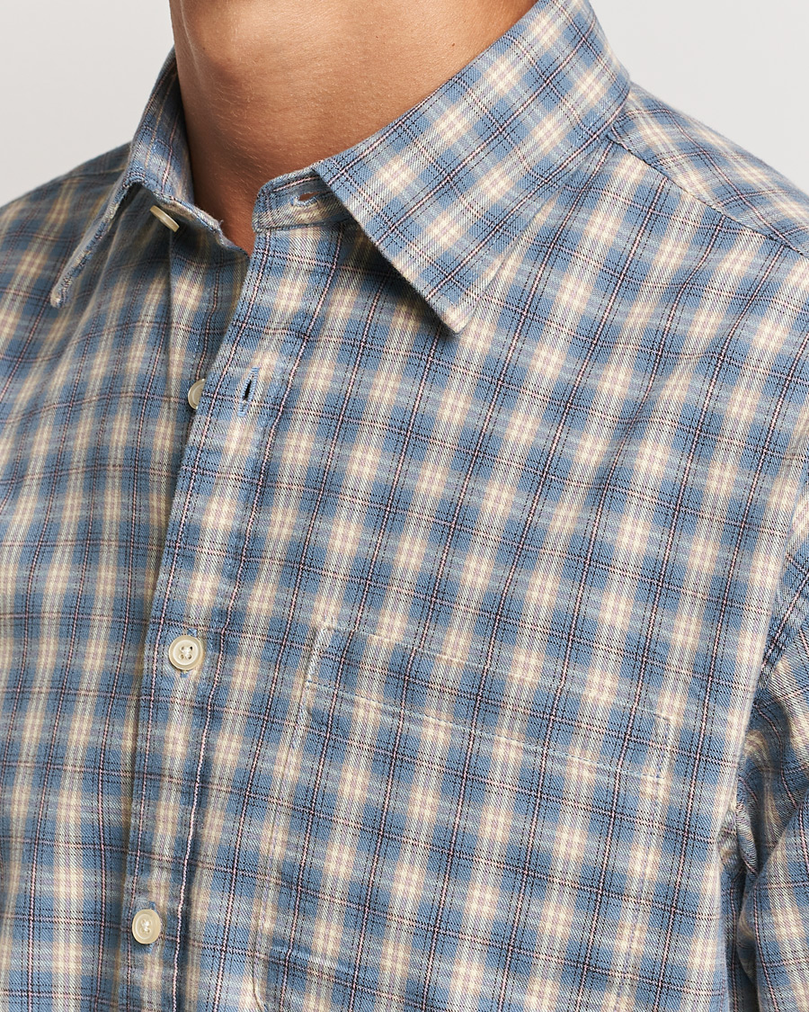 Herre | Skjorter | NN07 | Deon Flannel Shirt Blue Multi