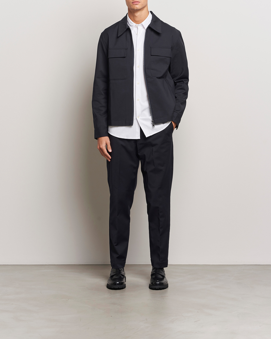 Herre | Skjorter | NN07 | Alban Overshirt Navy Blue