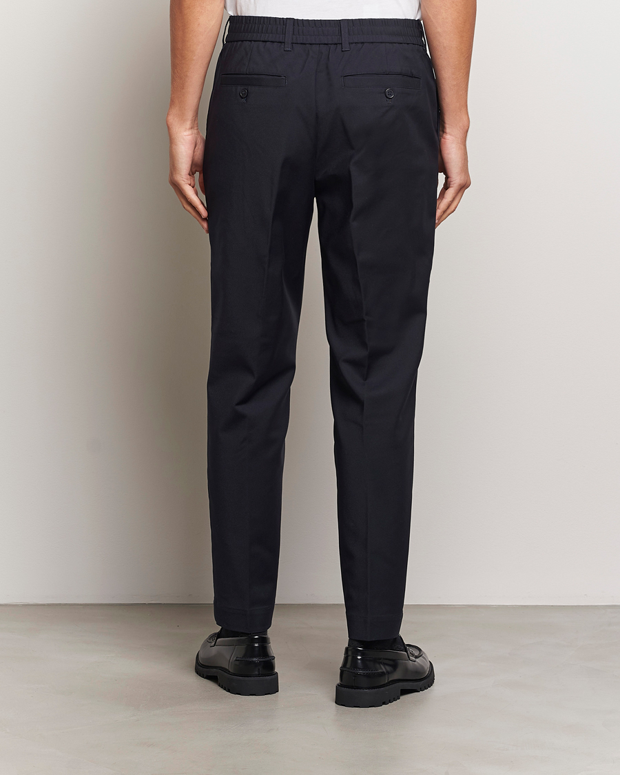 Herre | Bukser | NN07 | Billie Drawstring Trousers Navy Blue