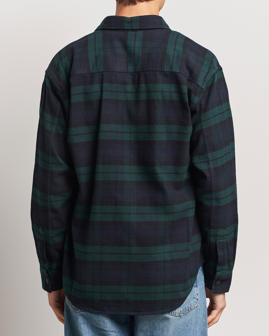 Herre | Skjorter | NN07 | Adwin Checked Flannel Overshirt Green/Blue