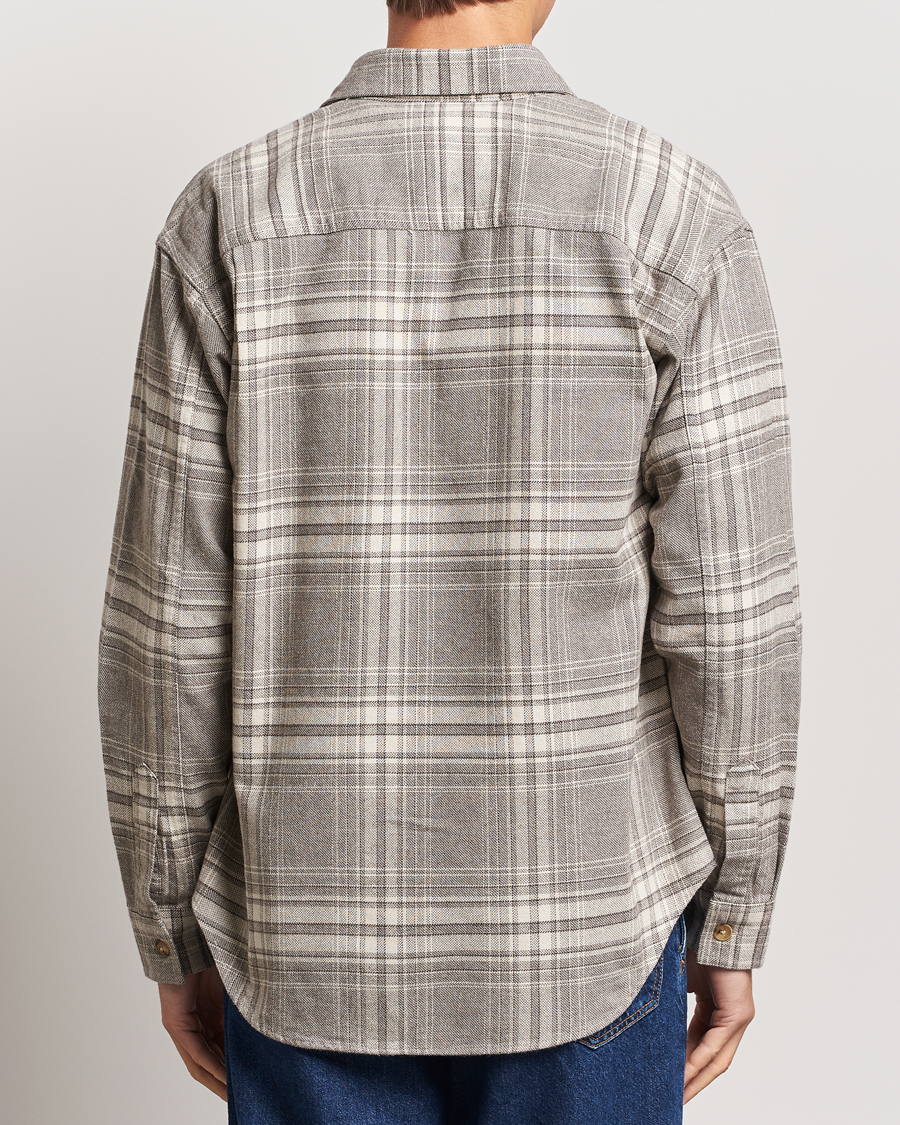 Herre | Skjorter | NN07 | Adwin Checked Flannel Overshirt Grey/White