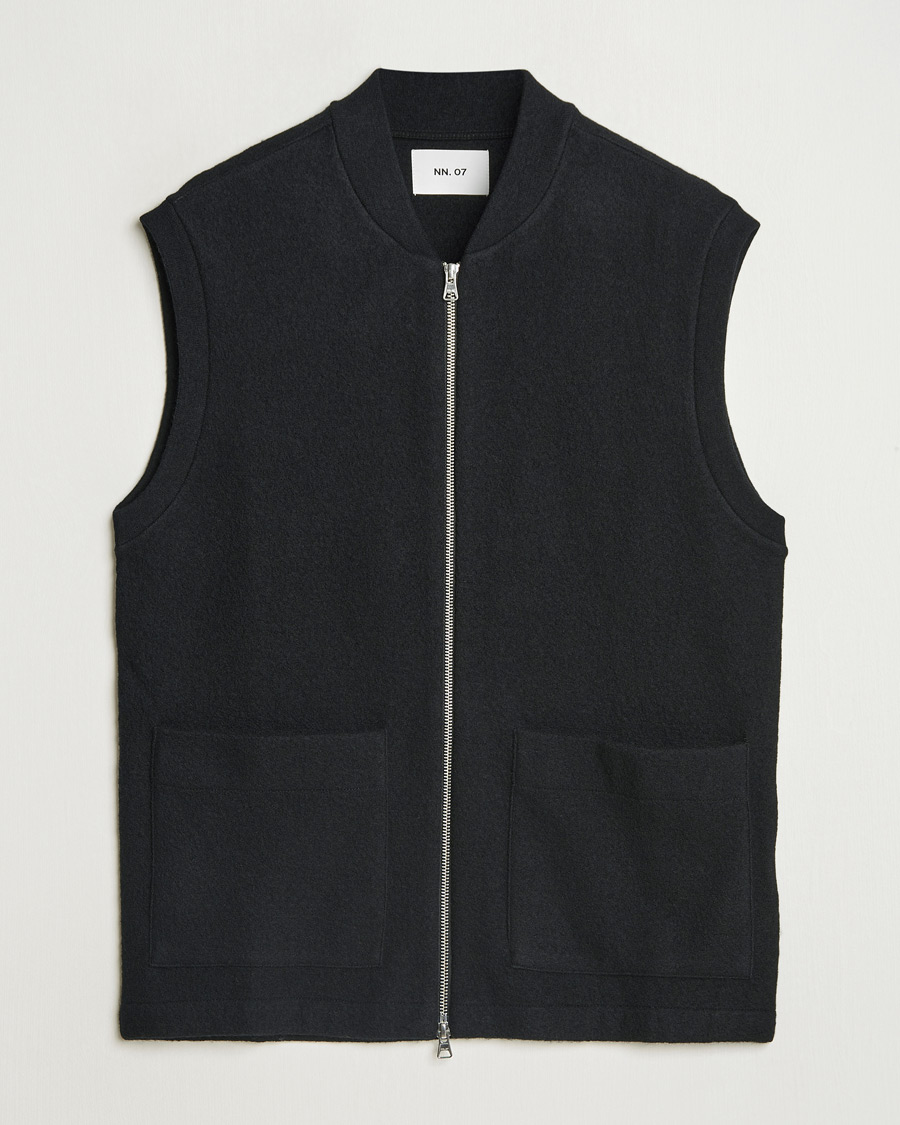 Herre | Trøjer | NN07 | Boiled Wool Vest Black