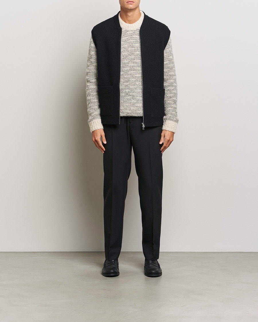 Herre | Trøjer | NN07 | Boiled Wool Vest Black