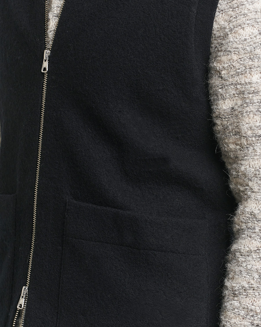 Herre | Trøjer | NN07 | Boiled Wool Vest Black