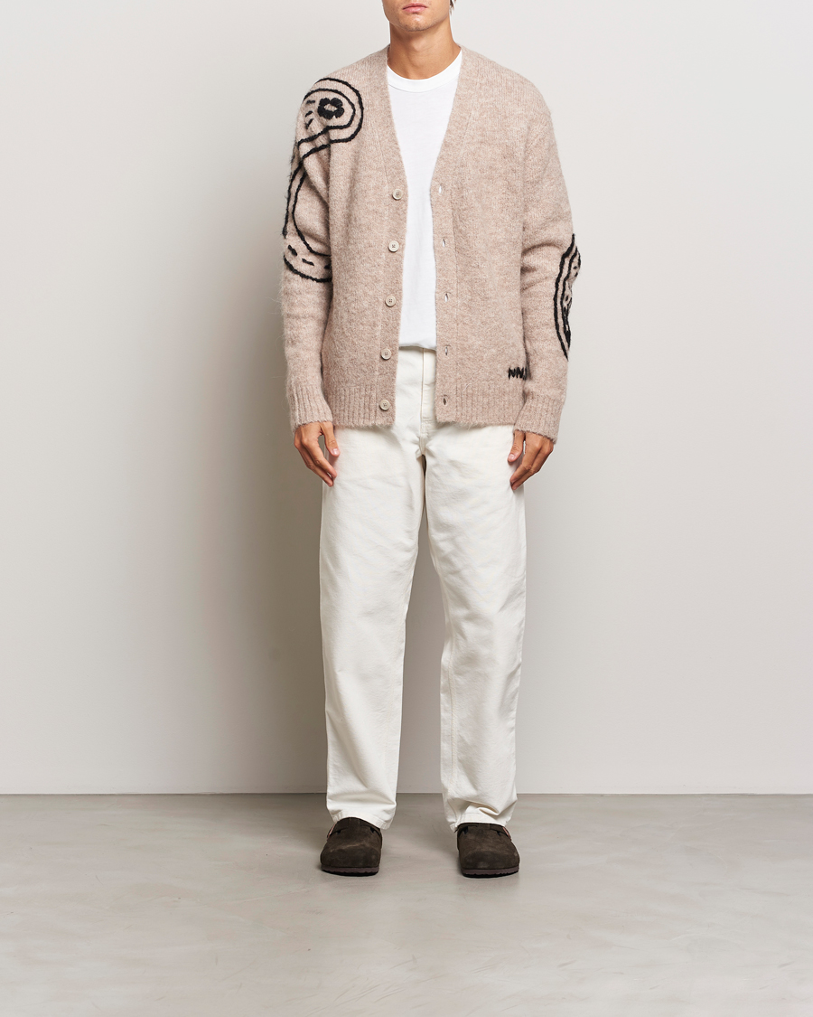 Herre | Trøjer | NN07 | Kyle Alpaca Wool Cardigan Greige