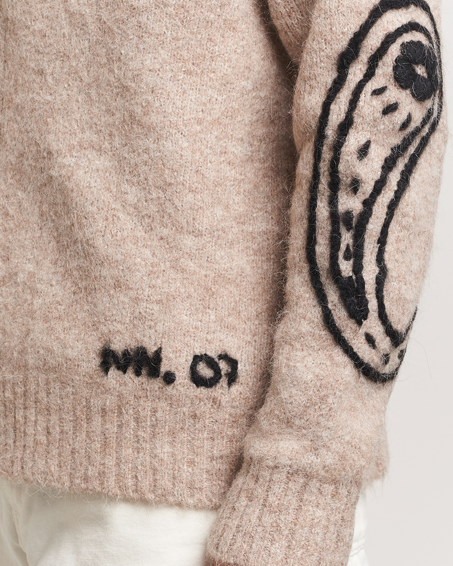 Herre | Trøjer | NN07 | Kyle Alpaca Wool Cardigan Greige
