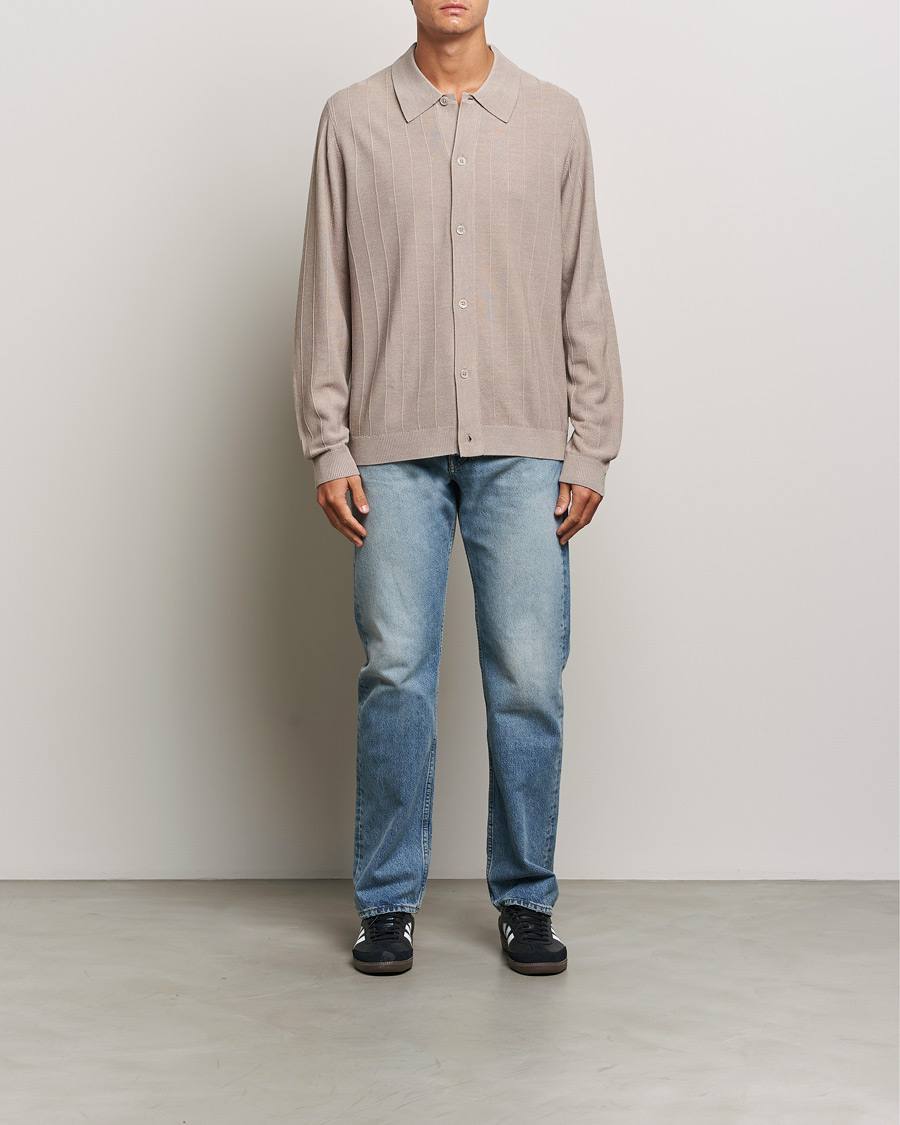 Herre | Trøjer | NN07 | Thor Knitted Cardigan Greige