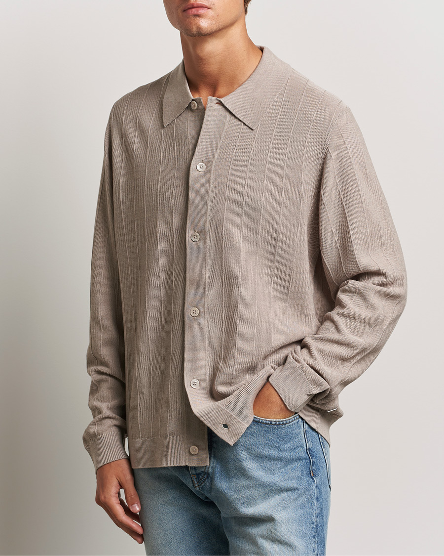 Herre | Trøjer | NN07 | Thor Knitted Cardigan Greige