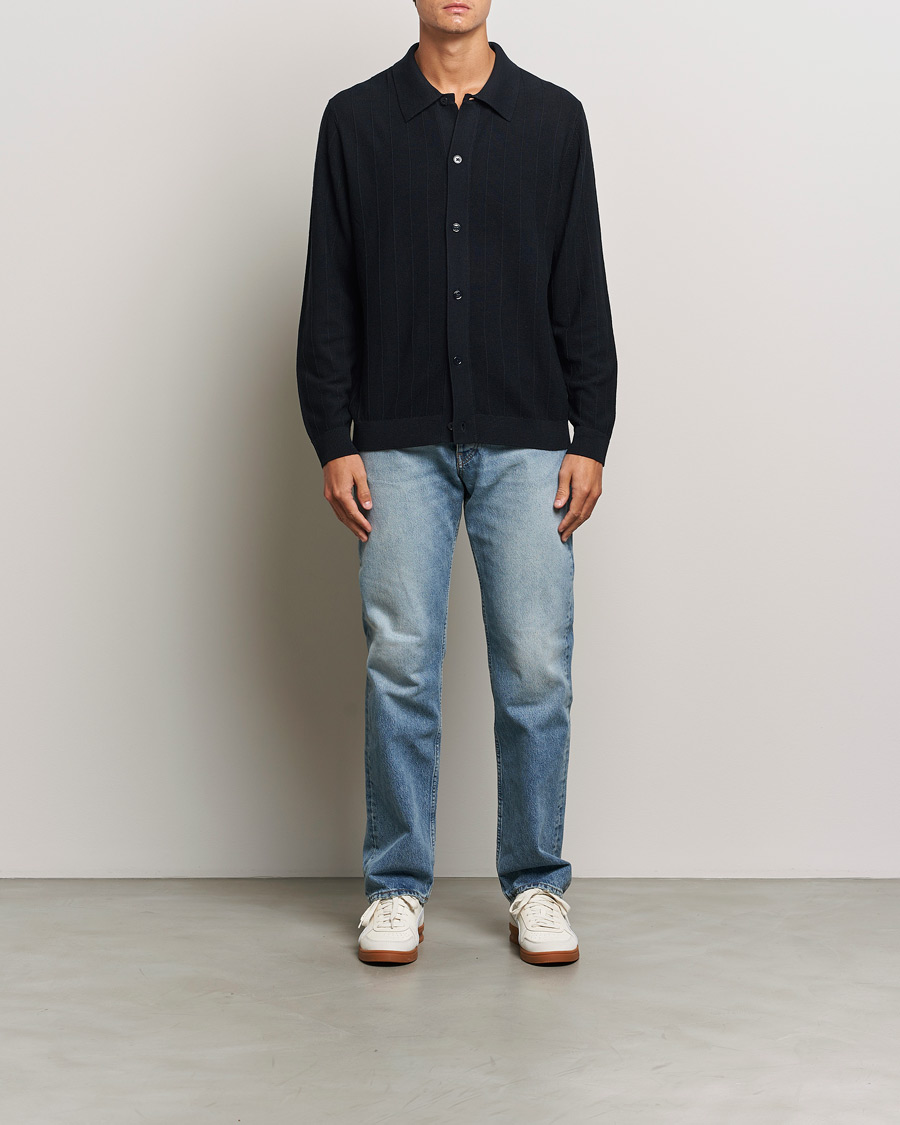 Herre | Trøjer | NN07 | Thor Knitted Cardigan Navy Blue