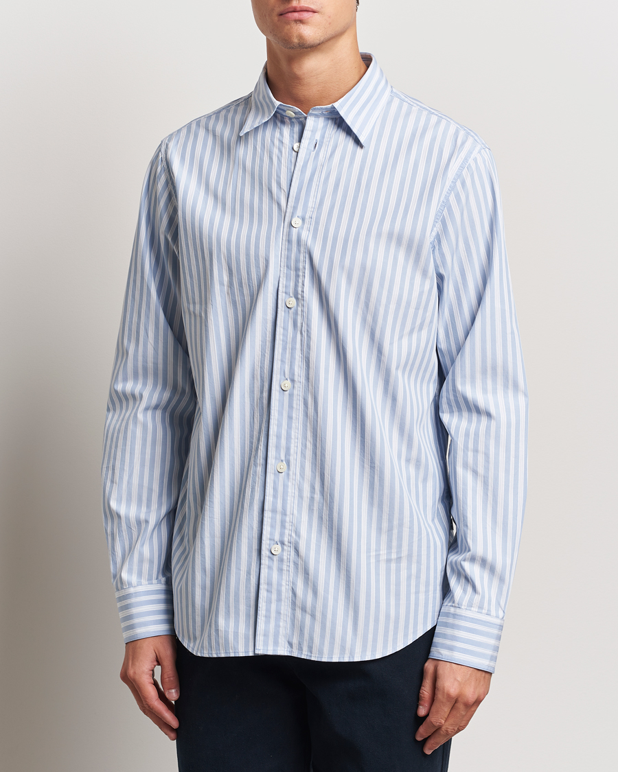 Herre | Skjorter | NN07 | Colby Poplin Striped Shirt Blue/White
