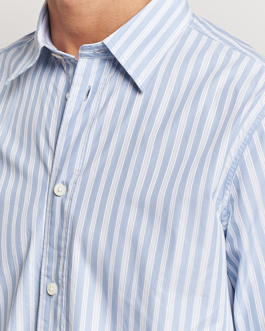 Herre | Skjorter | NN07 | Colby Poplin Striped Shirt Blue/White
