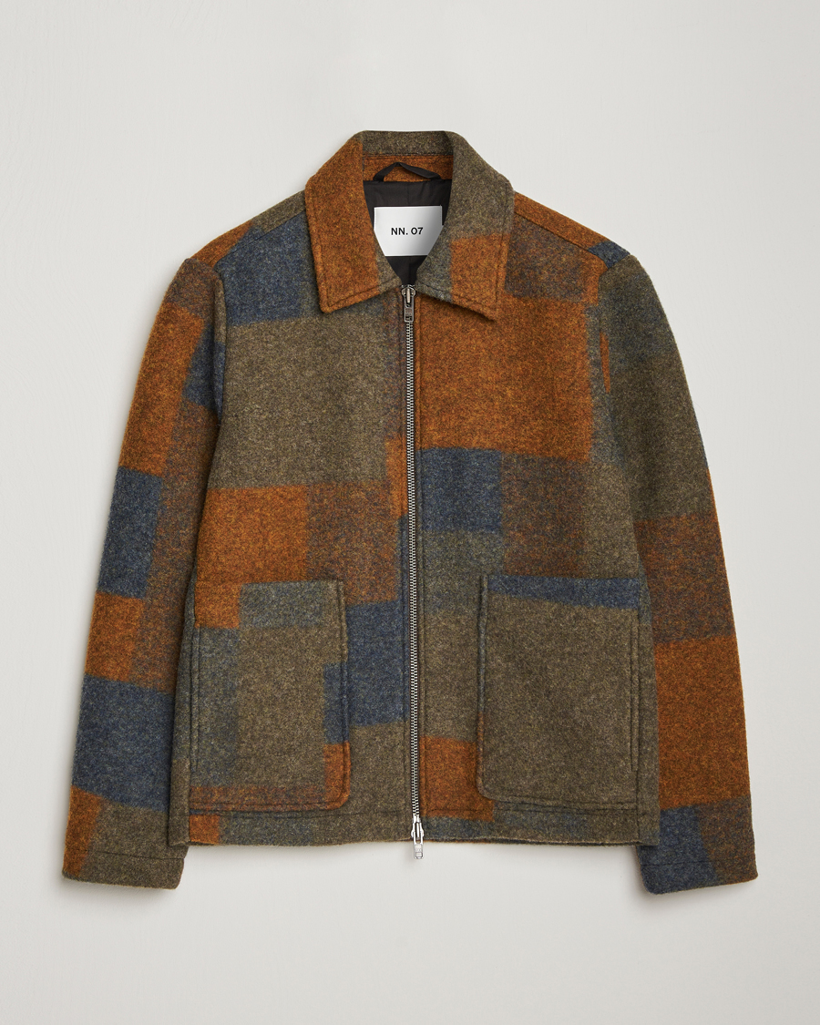 Herre | Jakker | NN07 | Gael Wool Checked Jacket Multi