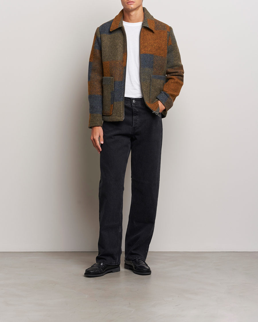 Herre | Jakker | NN07 | Gael Wool Checked Jacket Multi