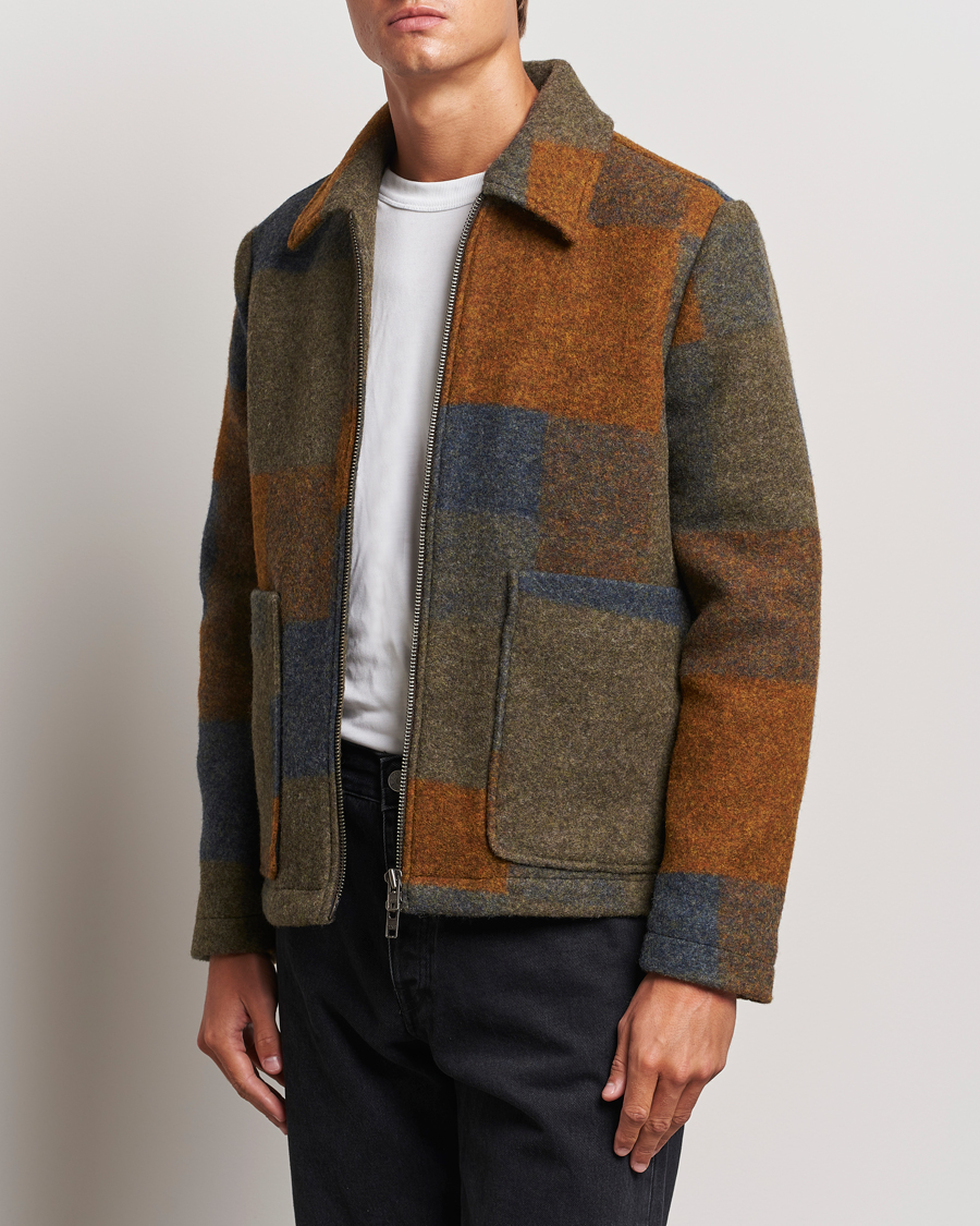 Herre | Jakker | NN07 | Gael Wool Checked Jacket Multi