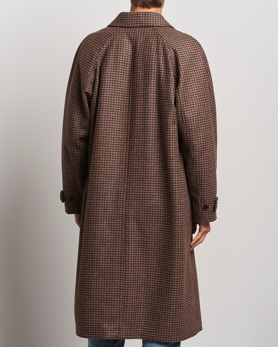 Herre | Jakker | Nudie Jeans | Will Dogtooth Check Coat Brown