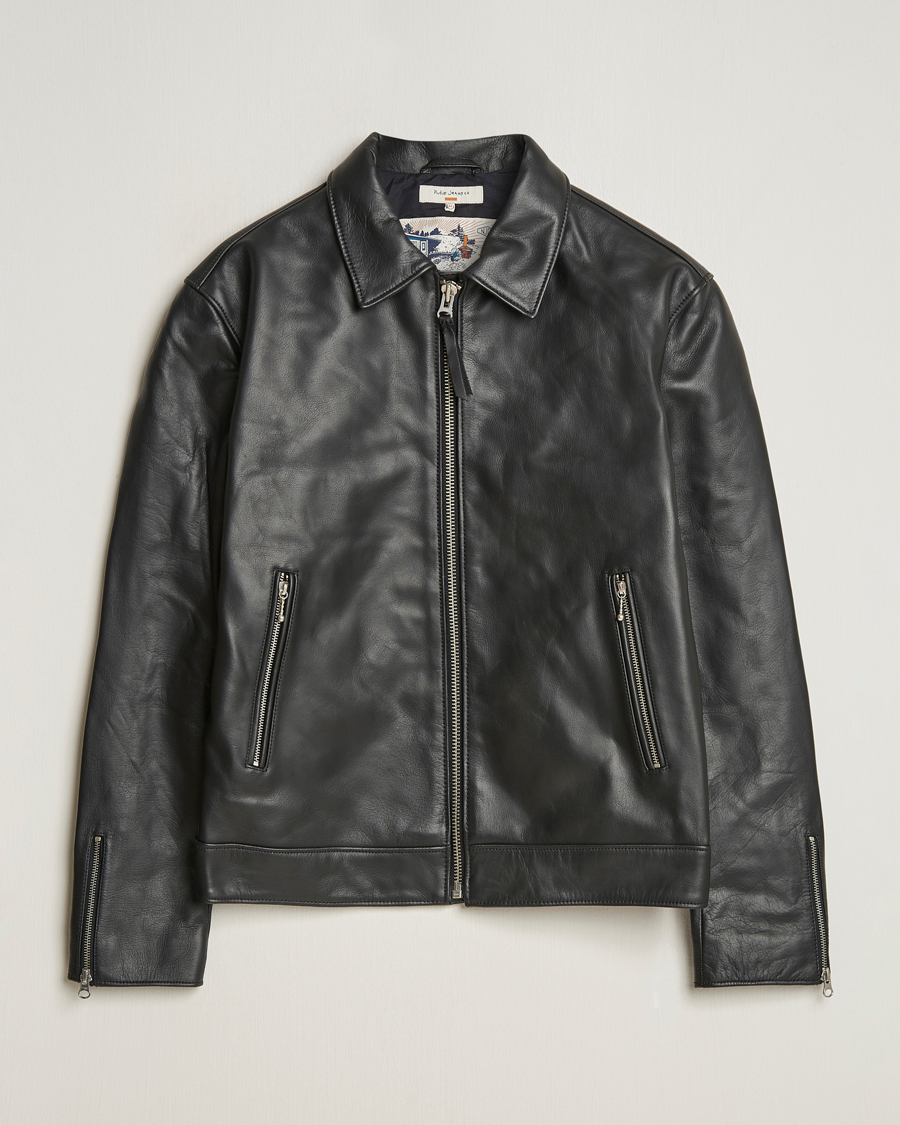 Herre | Jakker | Nudie Jeans | Eddy Rider Leather Jacket Black