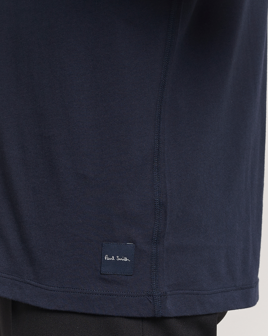 Herre | T-Shirts | Paul Smith | Artist Rib Crew Neck T-Shirt Navy