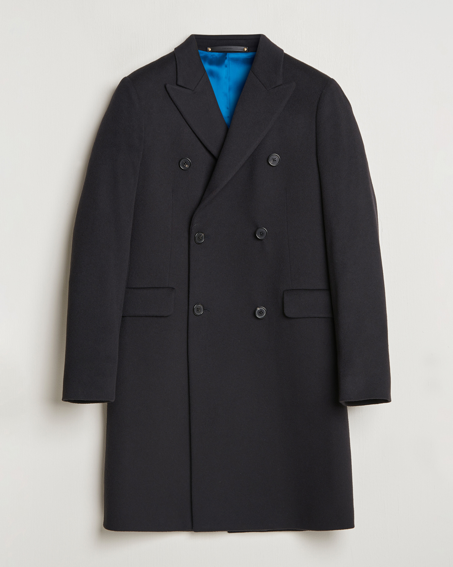 Herre | Jakker | Paul Smith | Wool/Cashmere Double Breasted Coat Black