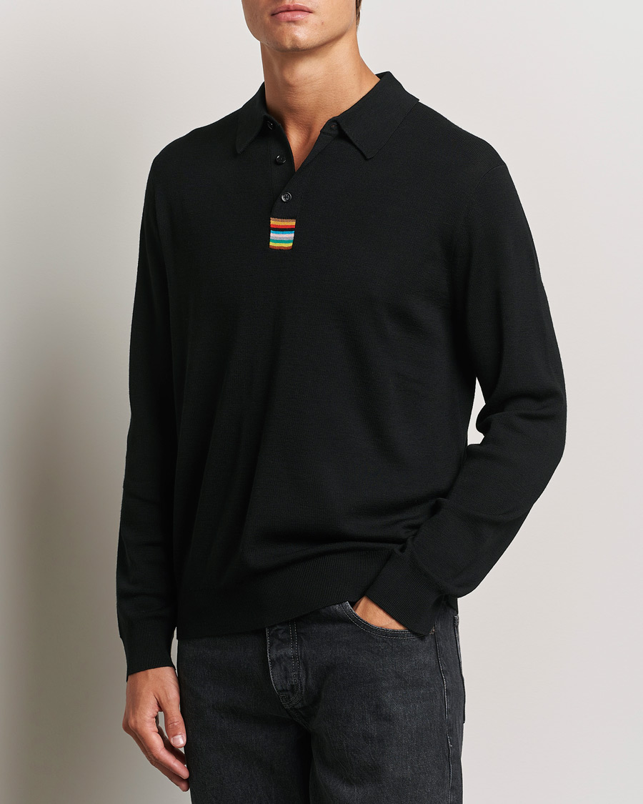 Herre | Trøjer | Paul Smith | Merino Knitted Polo Black