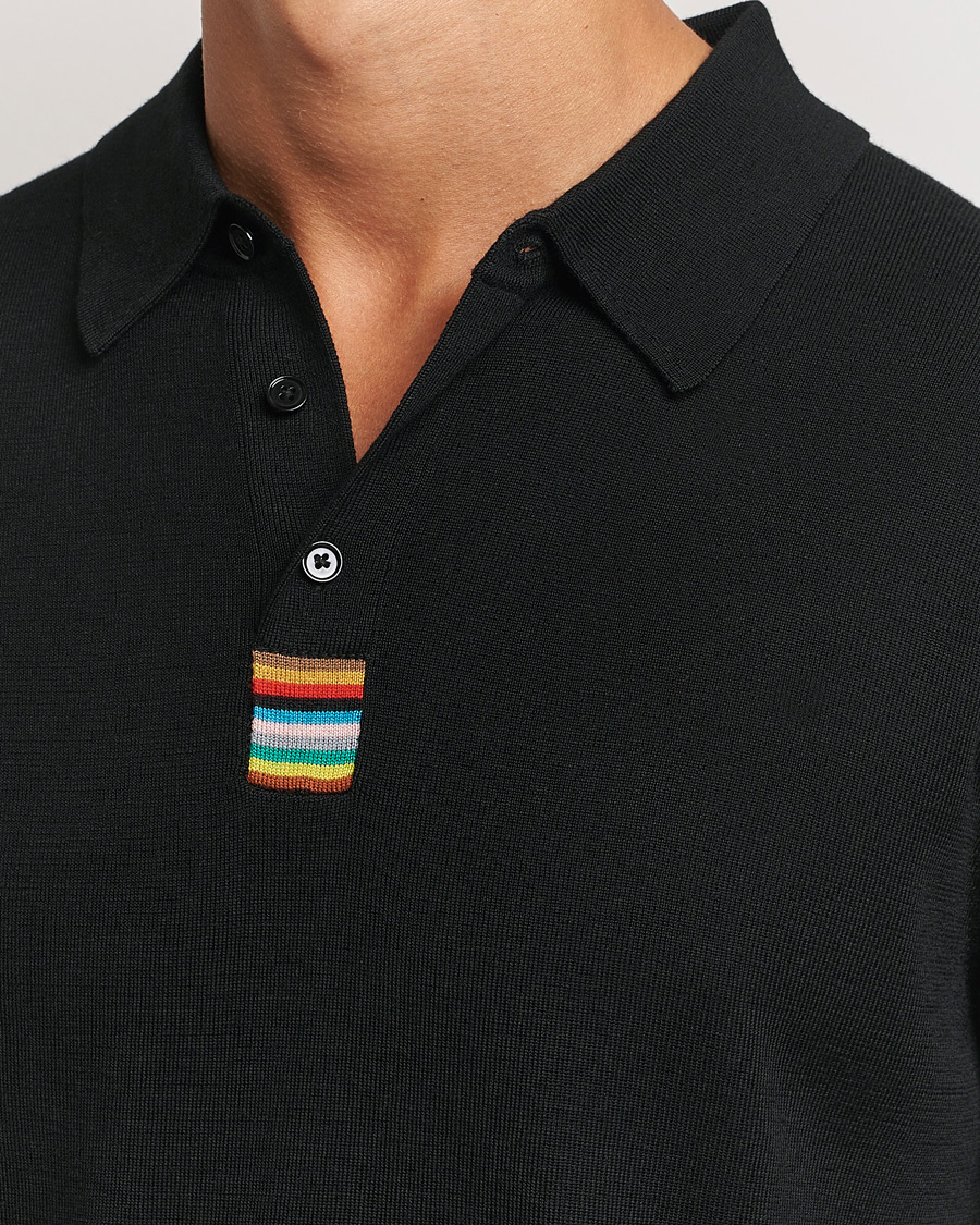 Herre | Trøjer | Paul Smith | Merino Knitted Polo Black