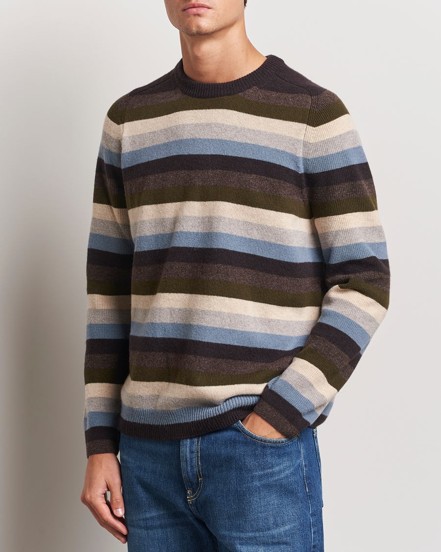 Herre | Trøjer | Paul Smith | Striped Lambswool Knitted Sweater Multi