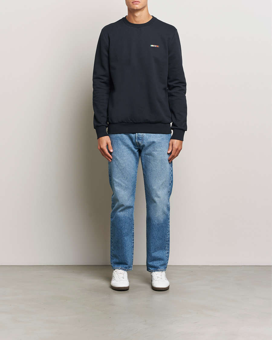 Herre | Trøjer | Paul Smith | Embroidery Crew Neck Sweatshirt Navy