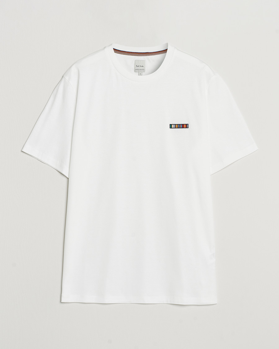 Herre | T-Shirts | Paul Smith | Embroidery Crew Neck T-Shirt White