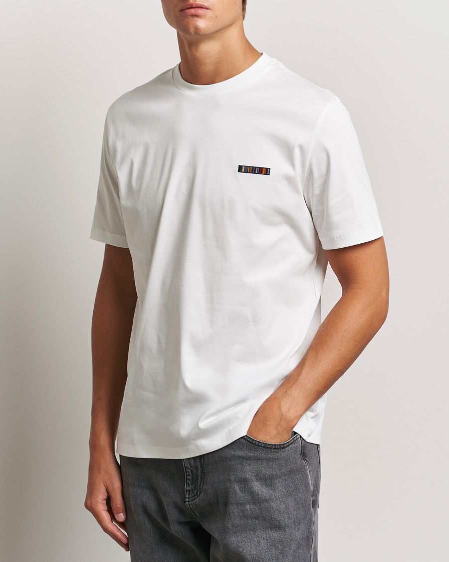 Herre | T-Shirts | Paul Smith | Embroidery Crew Neck T-Shirt White