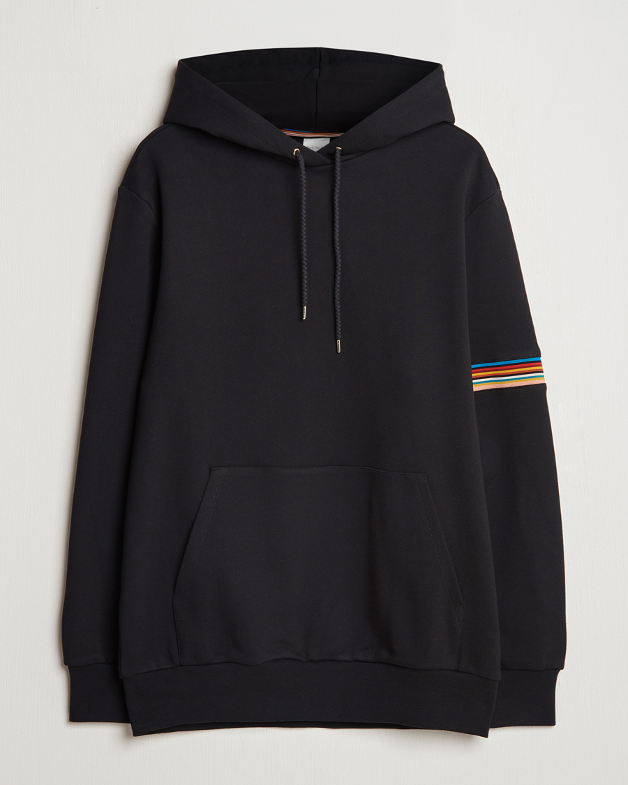 Herre | Trøjer | Paul Smith | Striped Arm Hoodie Black