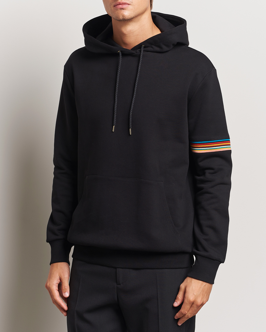 Herre | Trøjer | Paul Smith | Striped Arm Hoodie Black