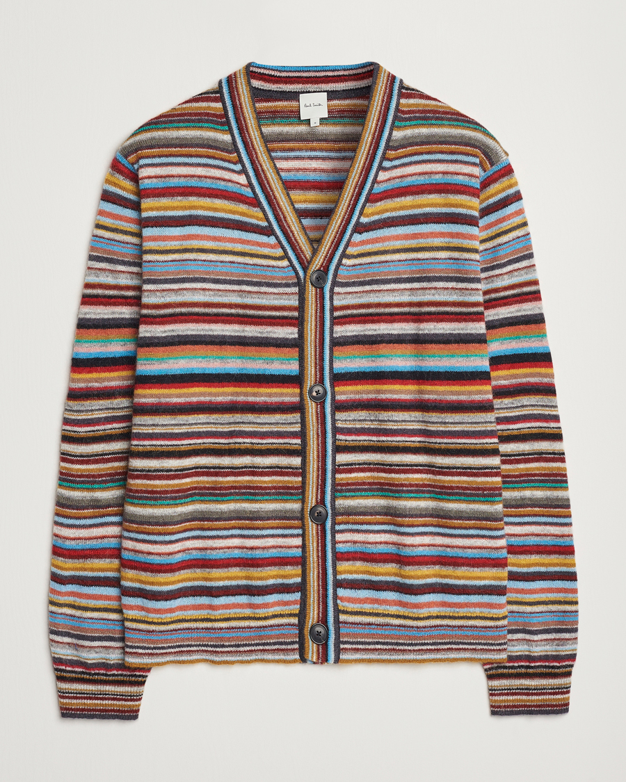 Herre | Trøjer | Paul Smith | Striped Wool Cardigan Multi