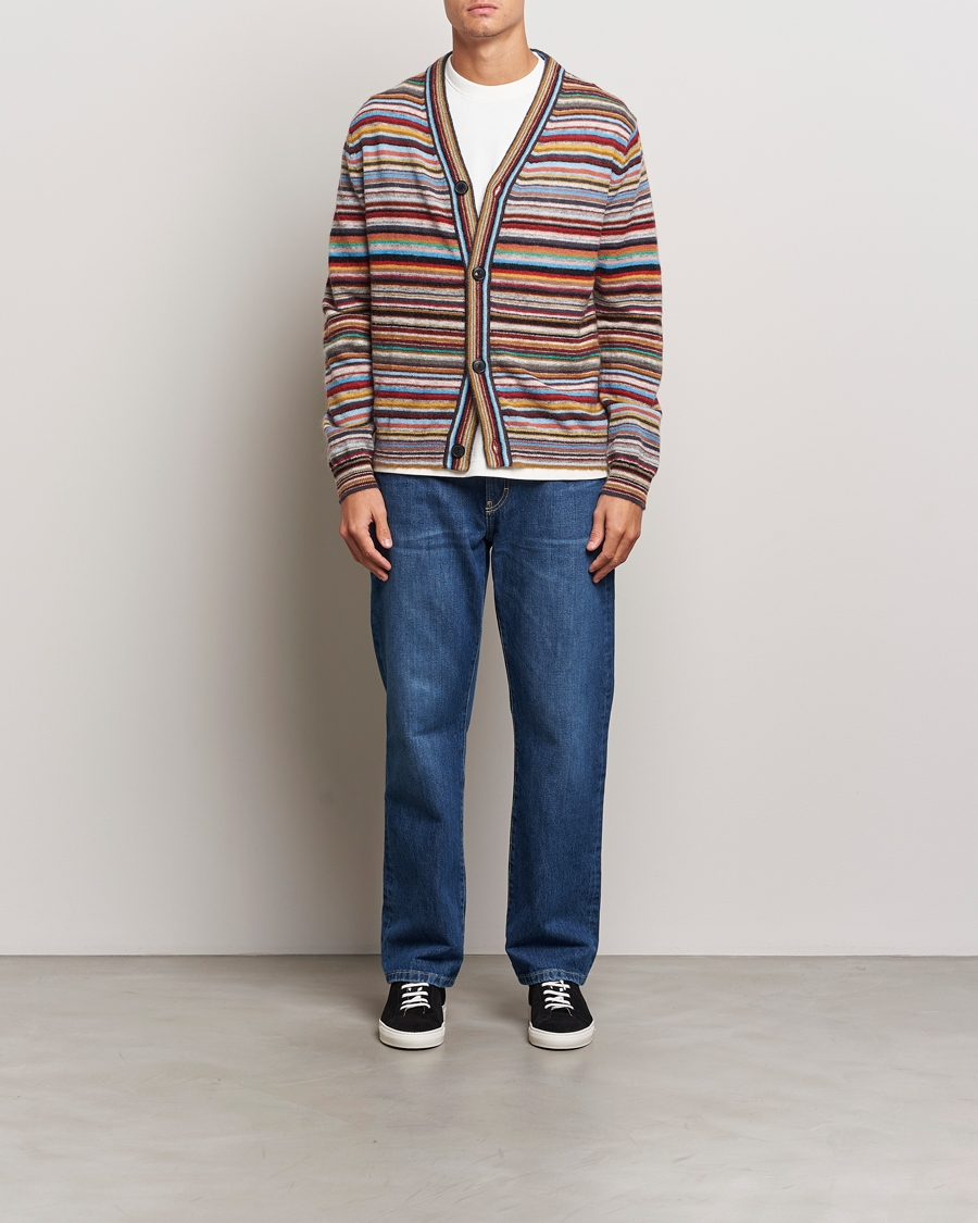 Herre | Trøjer | Paul Smith | Striped Wool Cardigan Multi