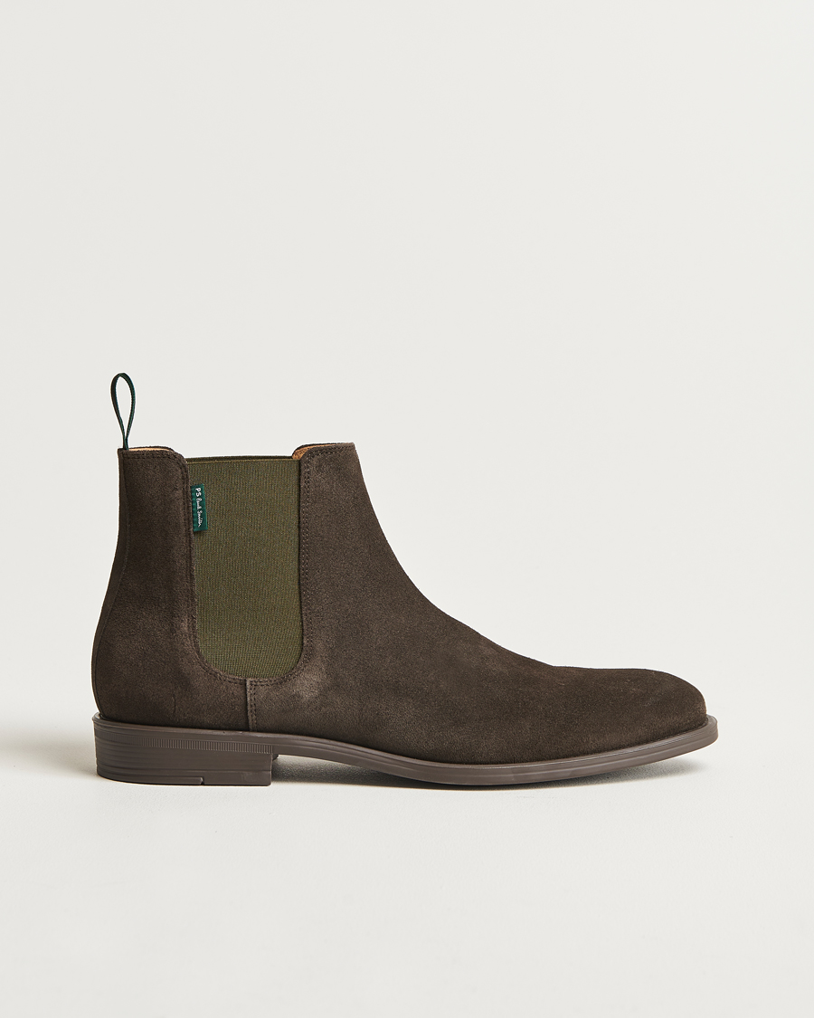 Herre | PS Paul Smith Cedric Suede Chelsea Boot Dark Brown | PS Paul Smith | Cedric Suede Chelsea Boot Dark Brown