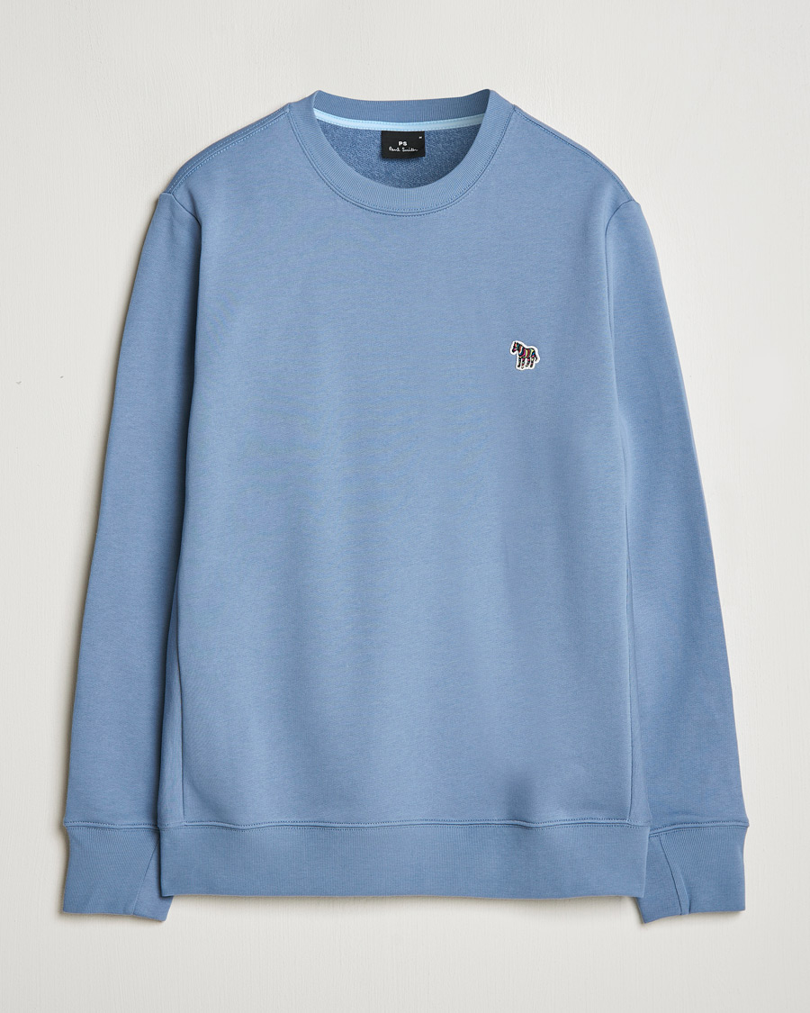 Herre | Trøjer | PS Paul Smith | Zebra Organic Cotton Sweatshirt Blue