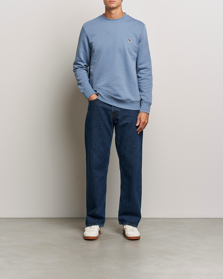 Herre | Trøjer | PS Paul Smith | Zebra Organic Cotton Sweatshirt Blue