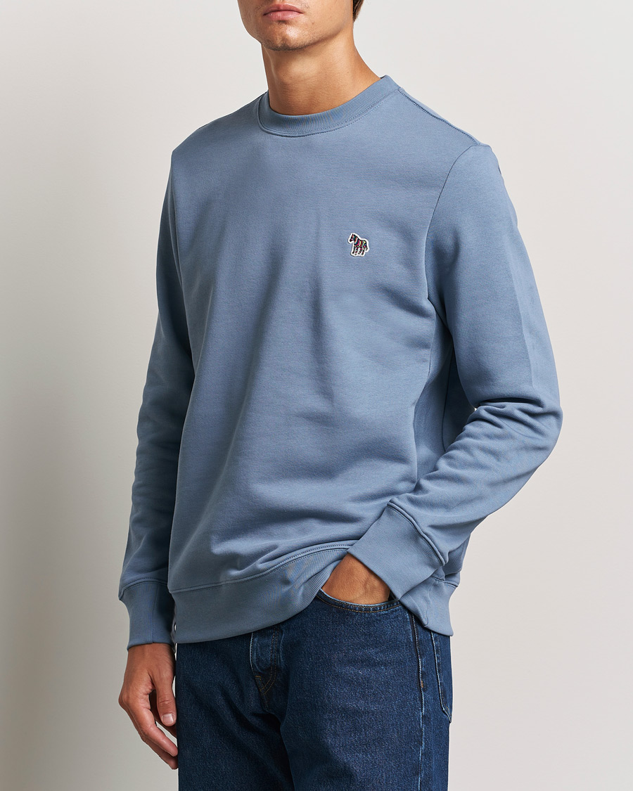 Herre | Trøjer | PS Paul Smith | Zebra Organic Cotton Sweatshirt Blue