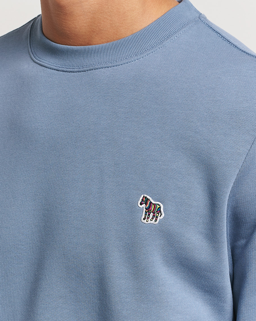 Herre | Trøjer | PS Paul Smith | Zebra Organic Cotton Sweatshirt Blue