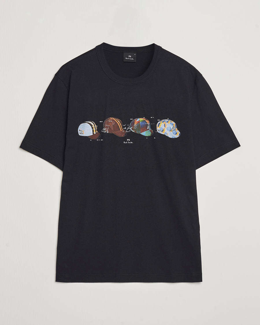 Herre | T-Shirts | PS Paul Smith | Cycling Caps Crew Neck T-Shirt Black