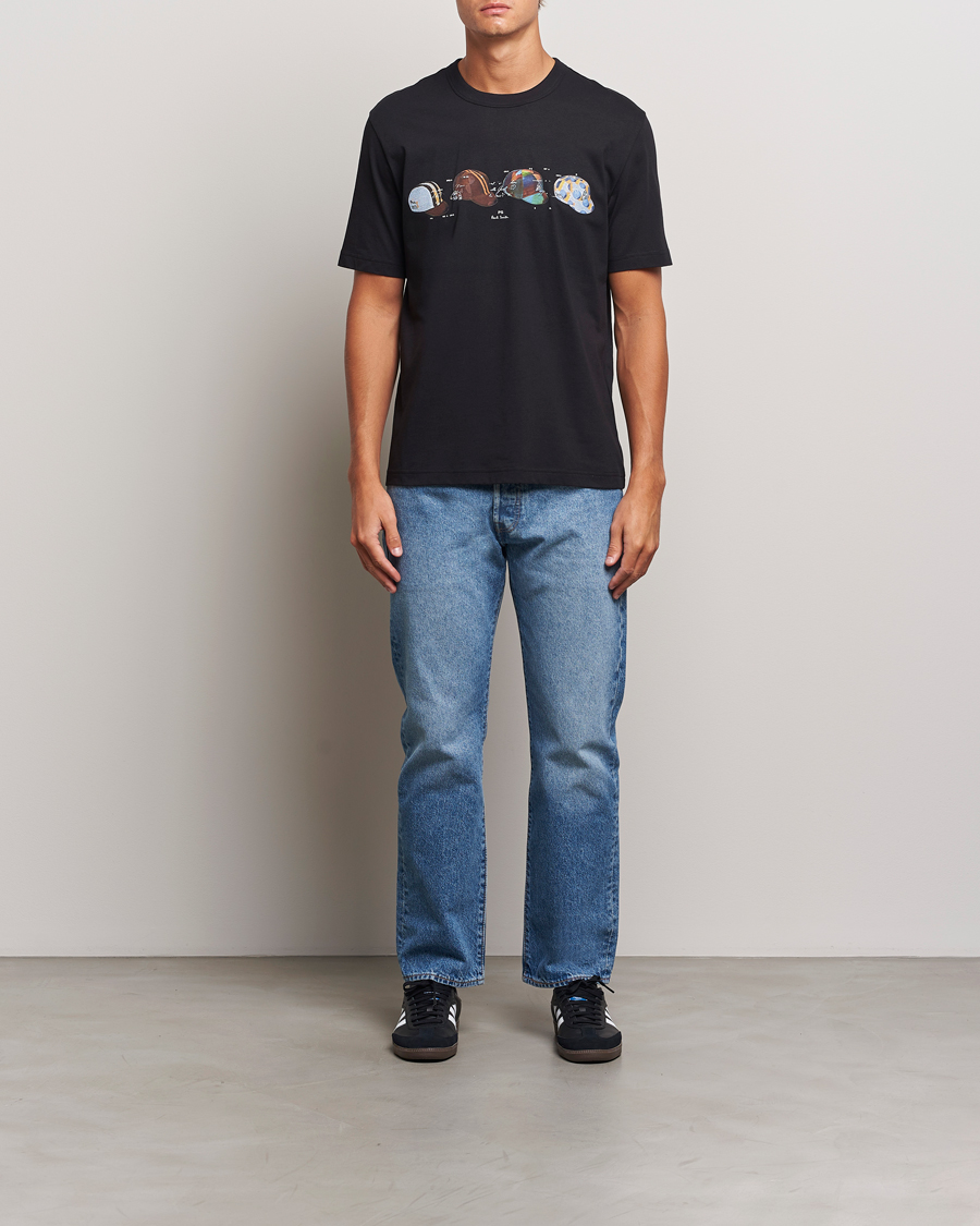 Herre | T-Shirts | PS Paul Smith | Cycling Caps Crew Neck T-Shirt Black