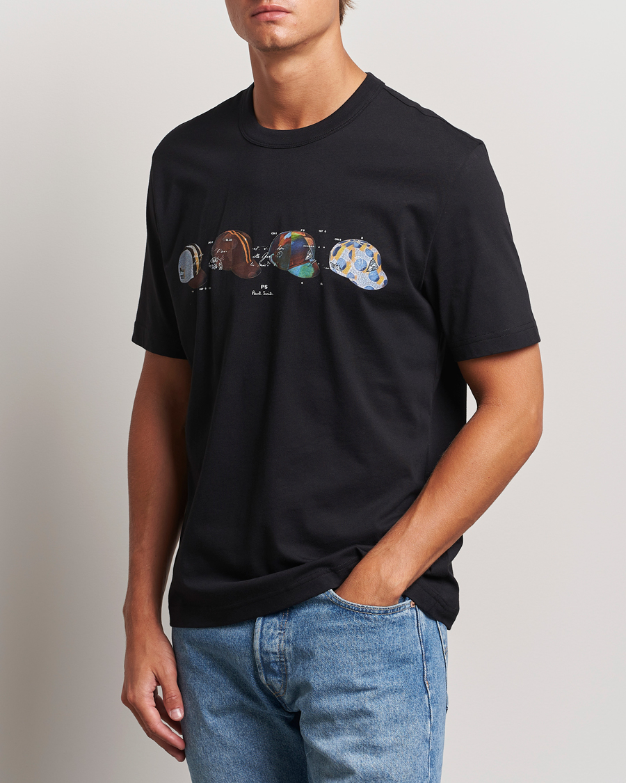 Herre | T-Shirts | PS Paul Smith | Cycling Caps Crew Neck T-Shirt Black